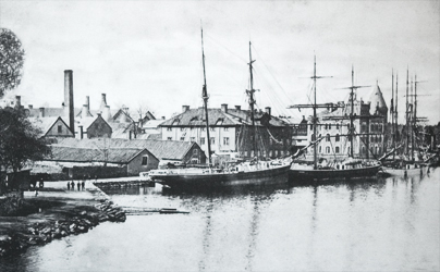 Farstavikens hamn i Gustavsberg